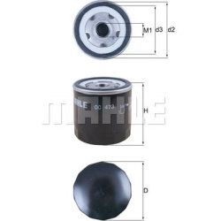 Alyvos filtras
                                MAHLE                                                OC473, MAHLE, OC473, auto
