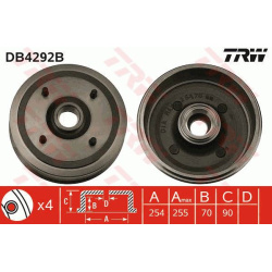 stabdžių būgnas
                                TRW                                                DB4292B, TRW, DB4292B, 