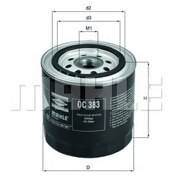 Filtras tepalo
                                MAHLE                                                OC383, MAHLE, OC383, auto