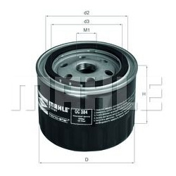 Alyvos filtras
                                MAHLE                                                OC384, MAHLE, OC384, auto