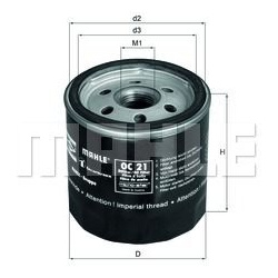 alyvos filtras
                                MAHLE                                                OC21, MAHLE, OC21, auto d