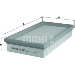 Oro filtras
                                MAHLE                                                LX259, MAHLE, LX259, auto de