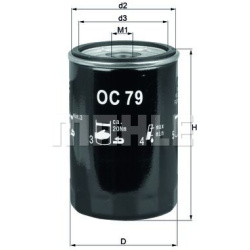 alyvos filtras
                                MAHLE                                                OC79, MAHLE, OC79, auto d