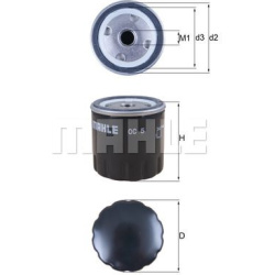 alyvos filtras
                                MAHLE                                                OC5, MAHLE, OC5, auto det