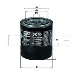 alyvos filtras
                                MAHLE                                                OC45, MAHLE, OC45, auto d