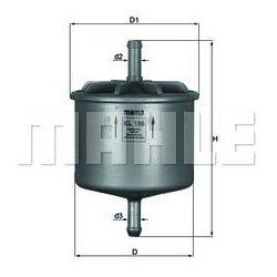 kuro filtras
                                MAHLE                                                KL186, MAHLE, KL186, auto d