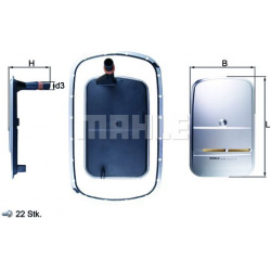hidraulinis filtras, automatinė transmisija
                                MAHLE                                           