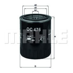 Alyvos filtras
MAHLE OC476, MAHLE, OC476, auto