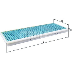 filtras, salono oras CareMetix®
                                MAHLE                                                LAO45, 