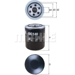 Filtras tepalo
                                MAHLE                                                OC540, MAHLE, OC540, auto