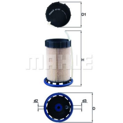 Filtras kuro diesel
                                MAHLE                                                KX492, MAHLE, KX492,