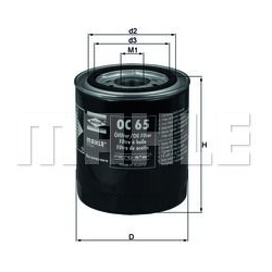 alyvos filtras
                                MAHLE                                                OC65, MAHLE, OC65, auto d