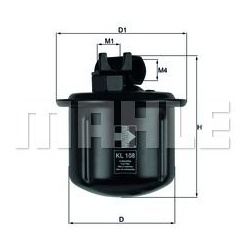 kuro filtras
                                MAHLE                                                KL108, MAHLE, KL108, auto d