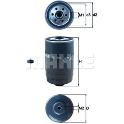 Filtras kuro diesel
                                MAHLE                                                KC503D, MAHLE, KC503