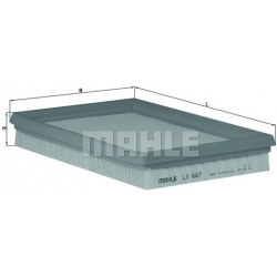 oro filtras
                                MAHLE                                                LX687, MAHLE, LX687, auto de