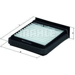 filtras, salono oras
                                MAHLE                                                LA376, MAHLE, LA376