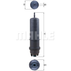 Filtras kuro diesel
                                MAHLE                                                KL872/7, MAHLE, KL87