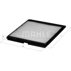 filtras, salono oras
                                MAHLE                                                LA404, MAHLE, LA404