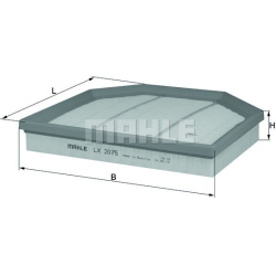 oro filtras
                                MAHLE                                                LX2075, MAHLE, LX2075, auto 