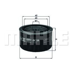 alyvos filtras
                                MAHLE                                                OC24, MAHLE, OC24, auto d