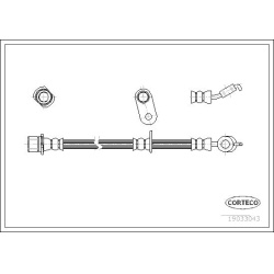 stabdžių žarnelė
                                CORTECO                                                19033043, CORTECO