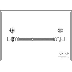 stabdžių žarnelė
                                CORTECO                                                19032799, CORTECO