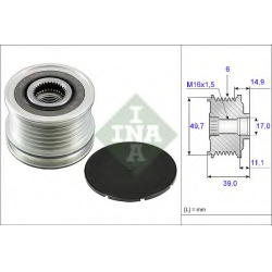 Škivas generatoriaus sankabinis
                                INA                                                535005010