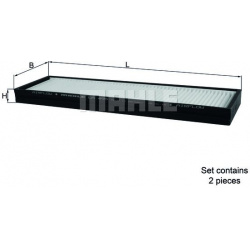 filtras, salono oras
                                MAHLE                                                LA495/S, MAHLE, LA4