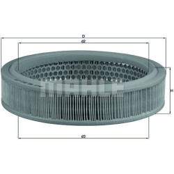 oro filtras
                                MAHLE                                                LX160, MAHLE, LX160, auto de