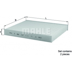 filtras, salono oras
                                MAHLE                                                LA467/S, MAHLE, LA4