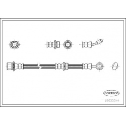 stabdžių žarnelė
CORTECO 19033044, CORTECO