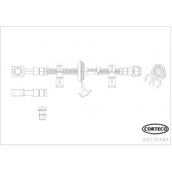 stabdžių žarnelė
                                CORTECO                                                49376484, CORTECO