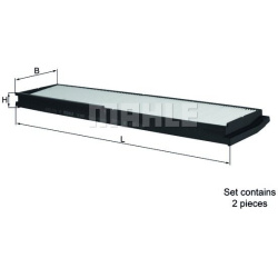 filtras, salono oras
                                MAHLE                                                LA862/S, MAHLE, LA8