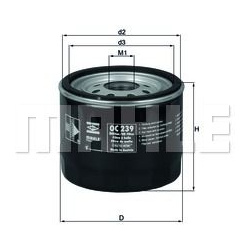 alyvos filtras
                                MAHLE                                                OC239, MAHLE, OC239, auto