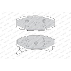 stabdžių trinkelių rinkinys, diskinis stabdys PREMIER
                                FERODO                              