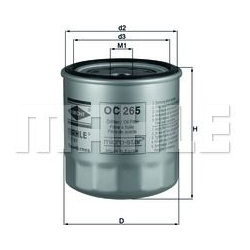 alyvos filtras
                                MAHLE                                                OC265, MAHLE, OC265, auto