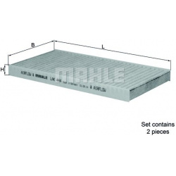 filtras, salono oras
                                MAHLE                                                LAK444/S, MAHLE, LA