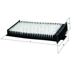 filtras, salono oras
                                MAHLE                                                LA127, MAHLE, LA127