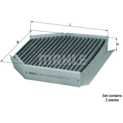 filtras, salono oras
                                MAHLE                                                LAK278/S, MAHLE, LA