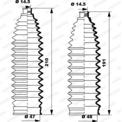 Gofruotoji membrana, vairavimas
MOOG K150244,