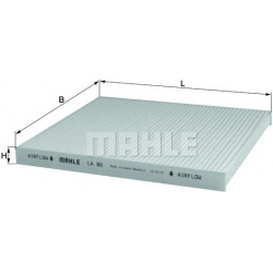 filtras, salono oras
                                MAHLE                                                LA60, MAHLE, LA60, 