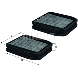 filtras, salono oras
                                MAHLE                                                LKK165/S, MAHLE, LK