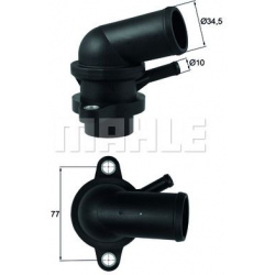 termostatas, aušinimo skystis BEHR
                                MAHLE                                                TI23