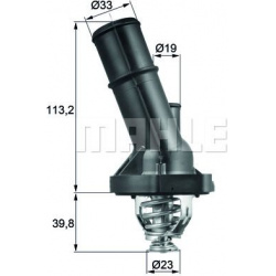 termostatas, aušinimo skystis BEHR
                                MAHLE                                                TI20