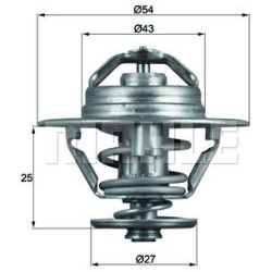 termostatas, aušinimo skystis BEHR
                                MAHLE                                                TX93