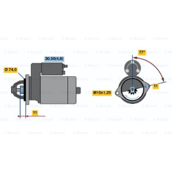 starteris
BOSCH 0001107075, BOSCH, 0001107075,