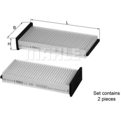 filtras, salono oras
                                MAHLE                                                LA366/S, MAHLE, LA3