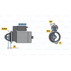 Starteris
                                BOSCH                                                0001109275, BOSCH, 0001109275,