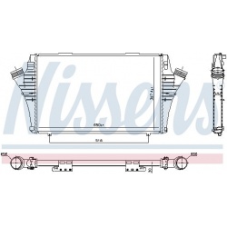 tarpinis suslėgto oro aušintuvas, kompresorius ** FIRST FIT **
                                NISSENS                     