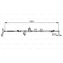 trosas, stovėjimo stabdys
                                BOSCH                                                1 987 482 568
